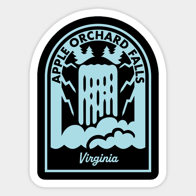 Apple Orchard Falls Virginia Sticker by HalpinDesign